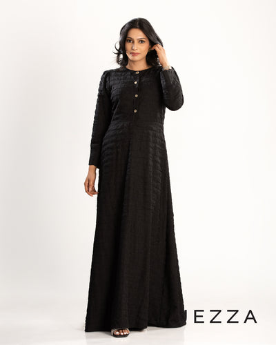 Double-Layered Crush Polyester Dress 63211