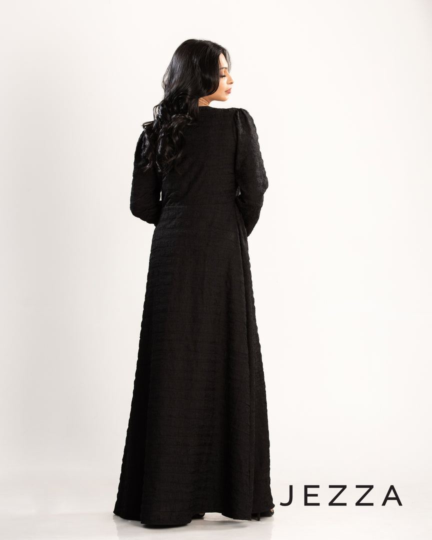 Double-Layered Crush Polyester Dress 63211