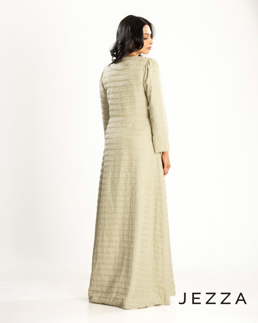 Double-Layered Crush Polyester Dress 63212