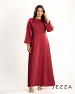 Load image into Gallery viewer, Brocade Satin Ankle-Length Dress 60412