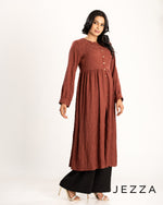 Load image into Gallery viewer, Brocade Polyester Midi Top 62171