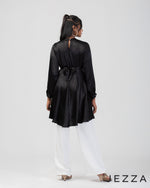 Load image into Gallery viewer, Gleaming Satin Top with a Twist 62521