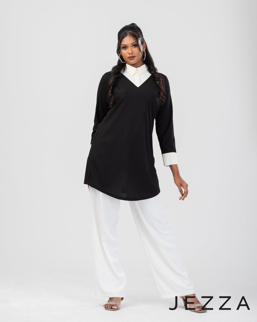 Color-Block Long Sleeve Top 63521