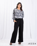 Load image into Gallery viewer, Crinkled Chiffon Hip-Length Top 65551