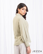 Load image into Gallery viewer, Solid Polyester Formal Top 67292