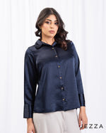Load image into Gallery viewer, Thick Satin Shirt-Style Top 66301