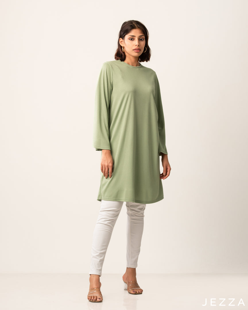 Textured Stretchy Knit Top 56852