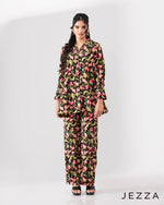 Load image into Gallery viewer, Printed Ease: Polycotton Top &amp; Pant Set 66391 &amp; 6553