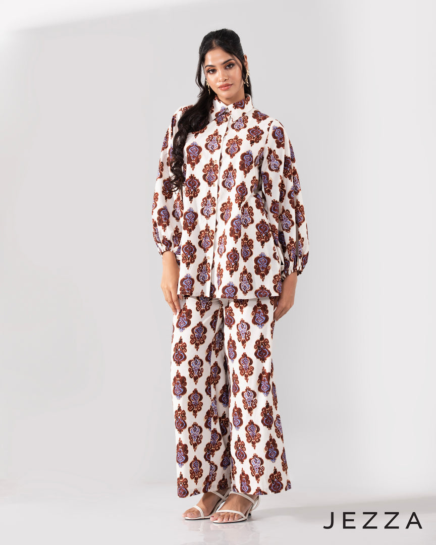 Everyday Polished: Polycotton Top & Pant Set 67511 & 6752