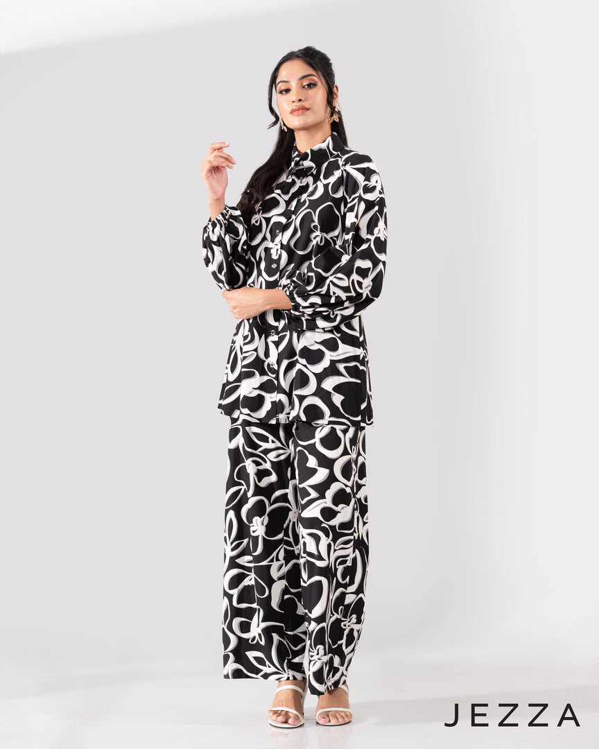 Everyday Polished: Polycotton Top & Pant Set 65841 & 6582