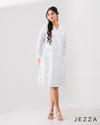 Daylight Versatility: Printed Polycotton Dress 66451