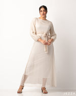 Load image into Gallery viewer, Ankle Length Dress With Tie Up Belt With An Inner Dress 53901/57921