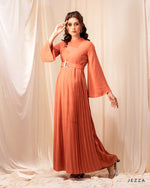 Load image into Gallery viewer, Elegant Pleated Polyester Dress 52813
