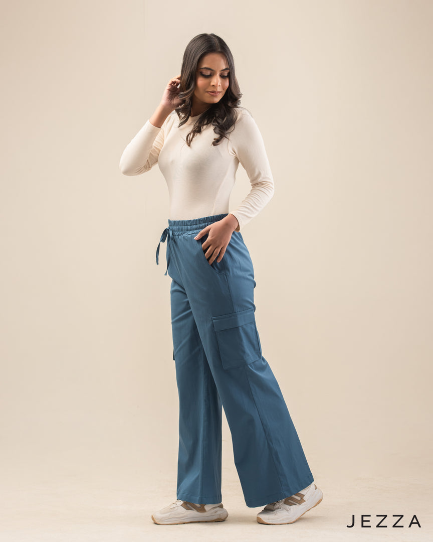 Urban Ease: Elasticated Cargo Pant 70933