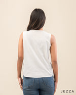 Load image into Gallery viewer, Timeless Detail: Pintuck Cotton Button-Down Top 70601