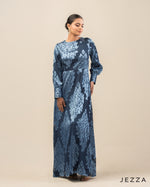 Load image into Gallery viewer, Regal Charm: Brocade Ankle-Length Dress 70821