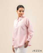 Load image into Gallery viewer, Classic Ease: Half-Placket Shirt Blouse 73111