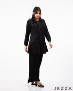 Load image into Gallery viewer, Glimmer Duo: Polyester-Lurex Top and Pant Set 75441