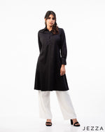 Load image into Gallery viewer, Classic Charm: Poly-Cotton Knee-Length Top 66712