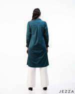 Load image into Gallery viewer, Classic Charm: Poly-Cotton Knee-Length Top 66711