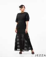 Load image into Gallery viewer, Regal Elegance: Brocade A-Line Dress 68321