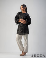 Load image into Gallery viewer, Grace Whisper: Brocade Chiffon Top 75631