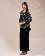Load image into Gallery viewer, Modern Harmony: The Relax Fit Satin Round-Neck Top 76951