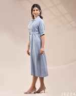 Load image into Gallery viewer, Pure Serenity: The Essential Linen Midi Dress 72383