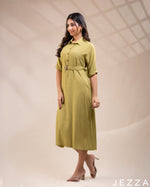 Load image into Gallery viewer, Sunlit Calm: The Essential Linen Midi Dress 72382