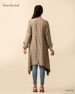 Load image into Gallery viewer, Printed Polyester Top with Decorative Hem 56601