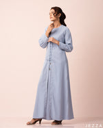 Load image into Gallery viewer, A-Line Dress With Decorative Front Detail 58111