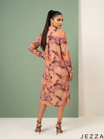 Load image into Gallery viewer, Abstract Flow: Watercolor Jacquard Knee Top 82741