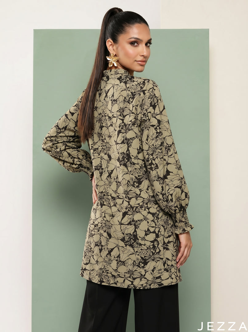 Petal Canvas: Floral Print Top 79533