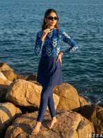 Load image into Gallery viewer, Coastal Motion: Geometric Swimwear Set 89792