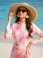 Load image into Gallery viewer, Sunwashed Drift: Tie-Dye Swimwear Set 89831
