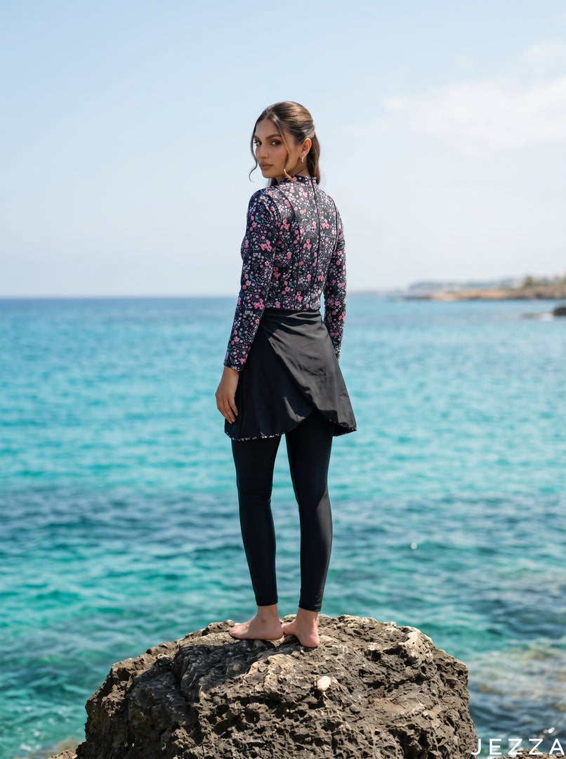 Botanic Current: Floral Print Swimwear Set 89822