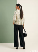 Load image into Gallery viewer, Boho Scroll: Paisley Rayon Hip Top 86731