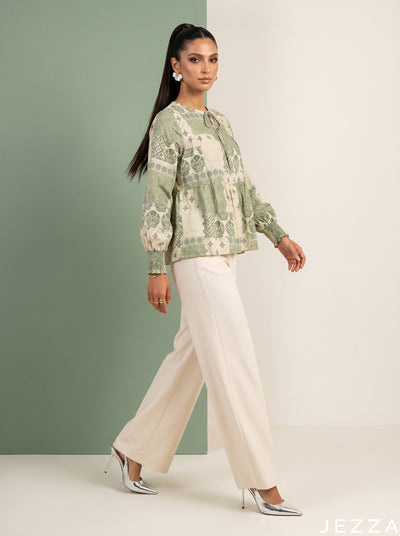 Artisan Patch: Printed Rayon Hip Top 87601