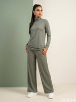 Load image into Gallery viewer, Urban Knit: Gray Top &amp; Pant Set 81642