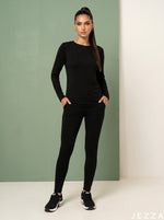 Load image into Gallery viewer, Essential Layer: Black Jersey Inner Top 87363