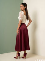 Load image into Gallery viewer, Ivory Bloom: White Embroidered Crop Top 86881