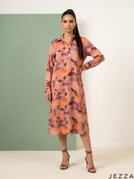 Load image into Gallery viewer, Abstract Flow: Watercolor Jacquard Knee Top 82741
