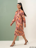 Load image into Gallery viewer, Abstract Flow: Watercolor Jacquard Knee Top 82741