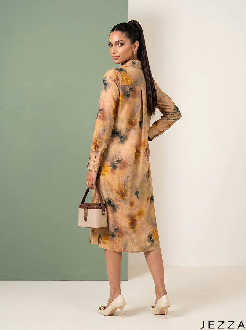 Botanical Brush: Watercolor Jacquard Knee Top 84571