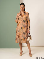 Load image into Gallery viewer, Botanical Brush: Watercolor Jacquard Knee Top 84571