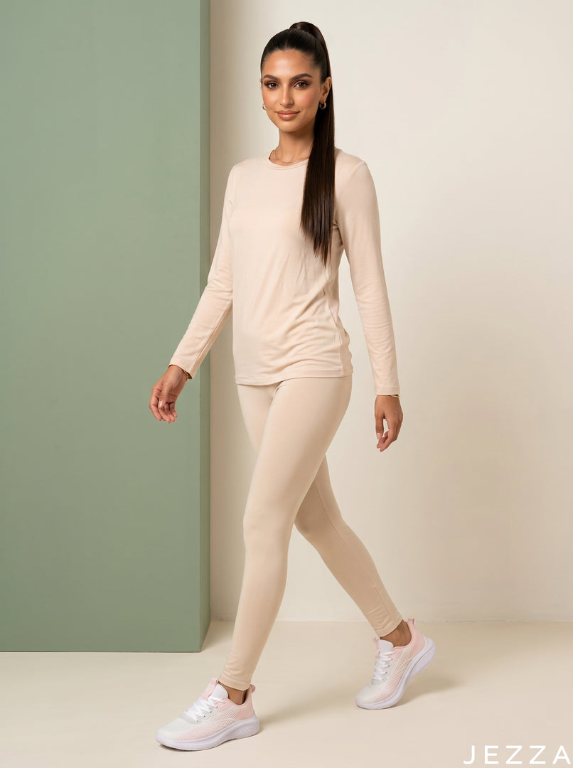 Soft Base: Cream Jersey Inner Top 87361