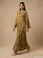 Load image into Gallery viewer, Woven Geometry: Long Sleeve A-Line Dress 83301