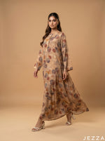 Load image into Gallery viewer, Woven Bloom: Mandarin Collar Dress 83281