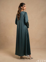 Load image into Gallery viewer, Pine Silk: Satin A-Line Maxi Dress 77932