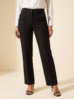 Load image into Gallery viewer, Pin Tuck Twill Black Pant 88231